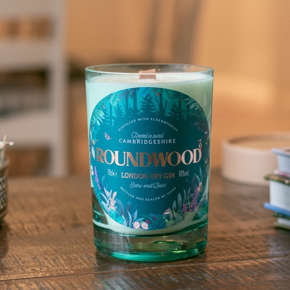 Gin Bottle Candle