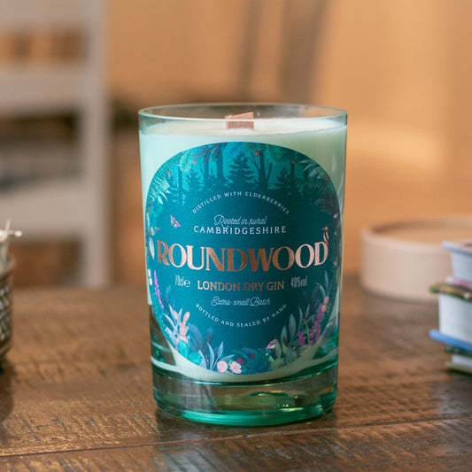 Gin Bottle Candle